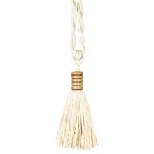 Cotton & Mango Wood Tassel Curtain Tieback